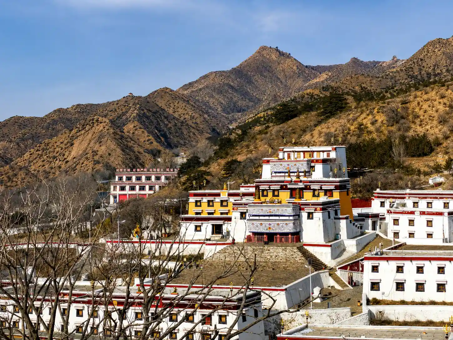Wudangzhao Monastery complex near Baotou in Inner Mongolia