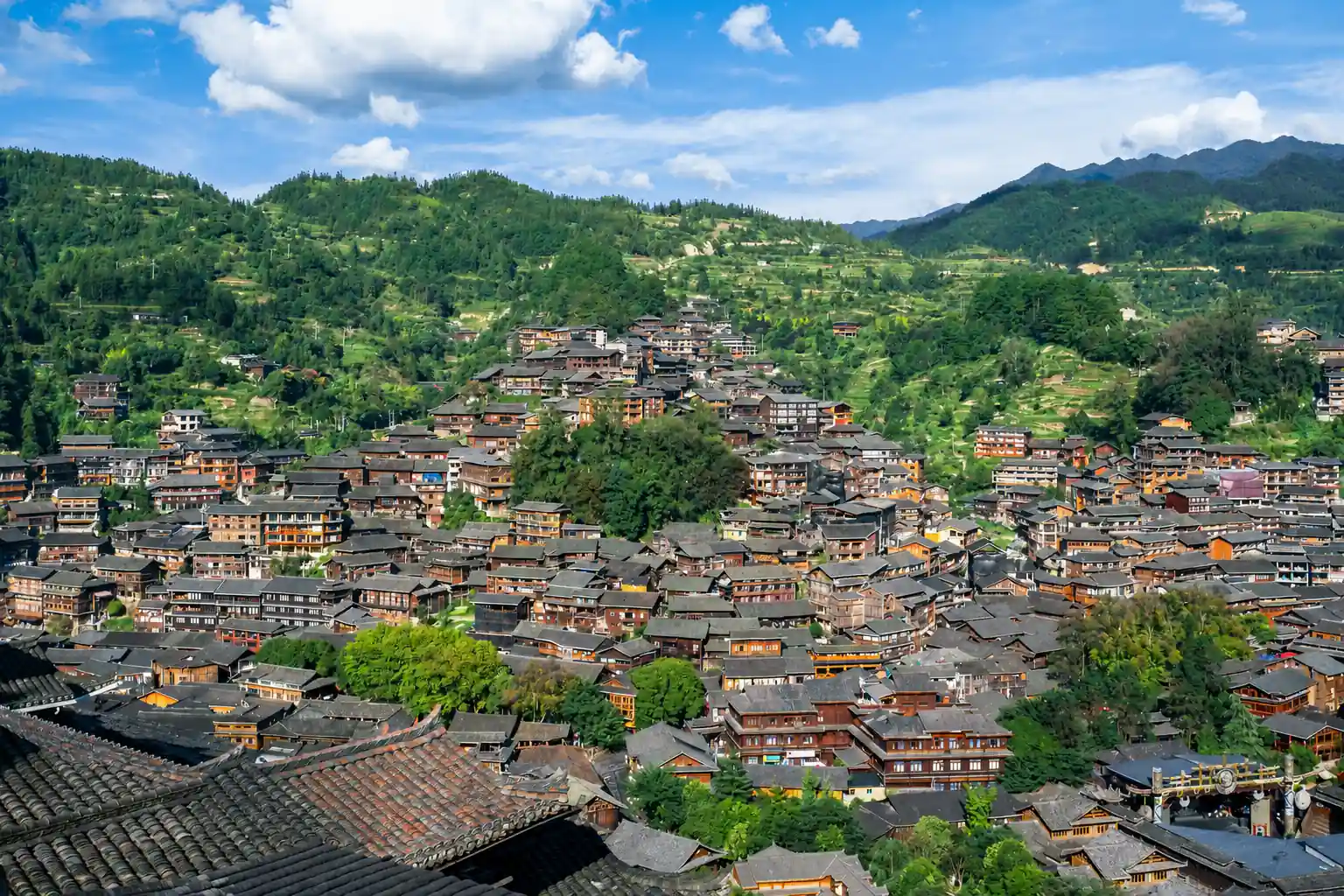 Xijiang Miao Village in southeast Guizhou, China