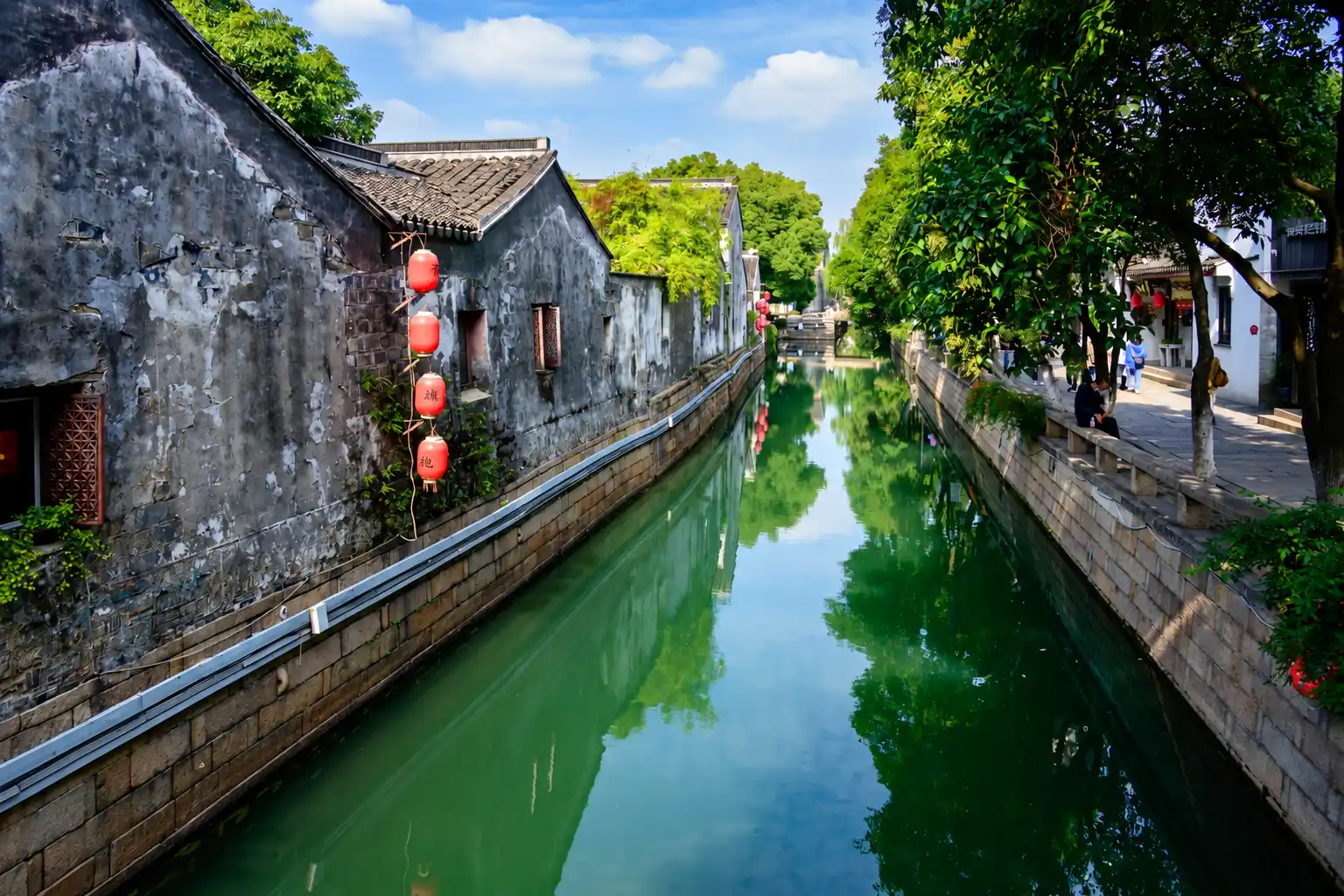 Traditional Canal Street in Suzhou