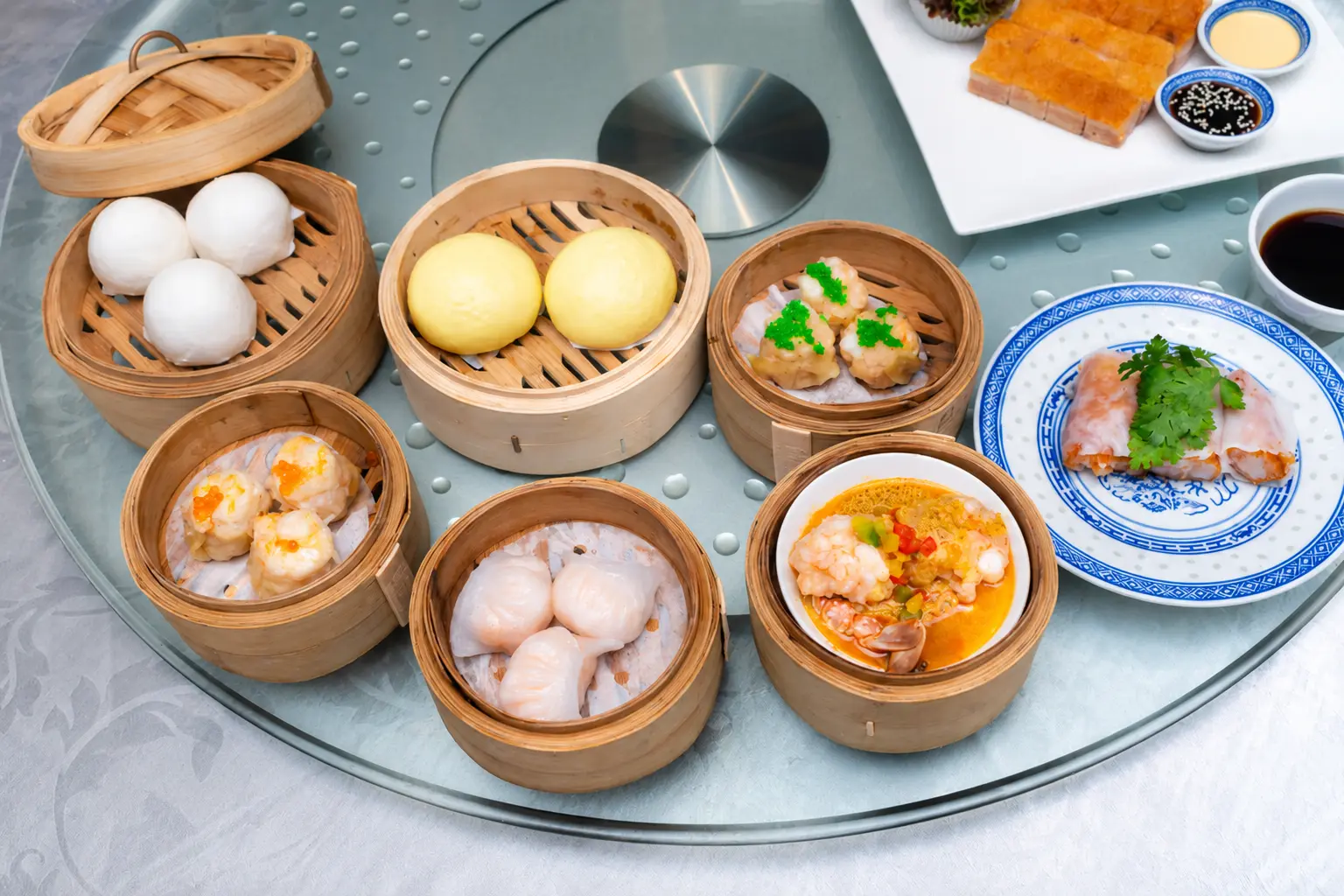 Traditional Chinese Dim Sum Selection