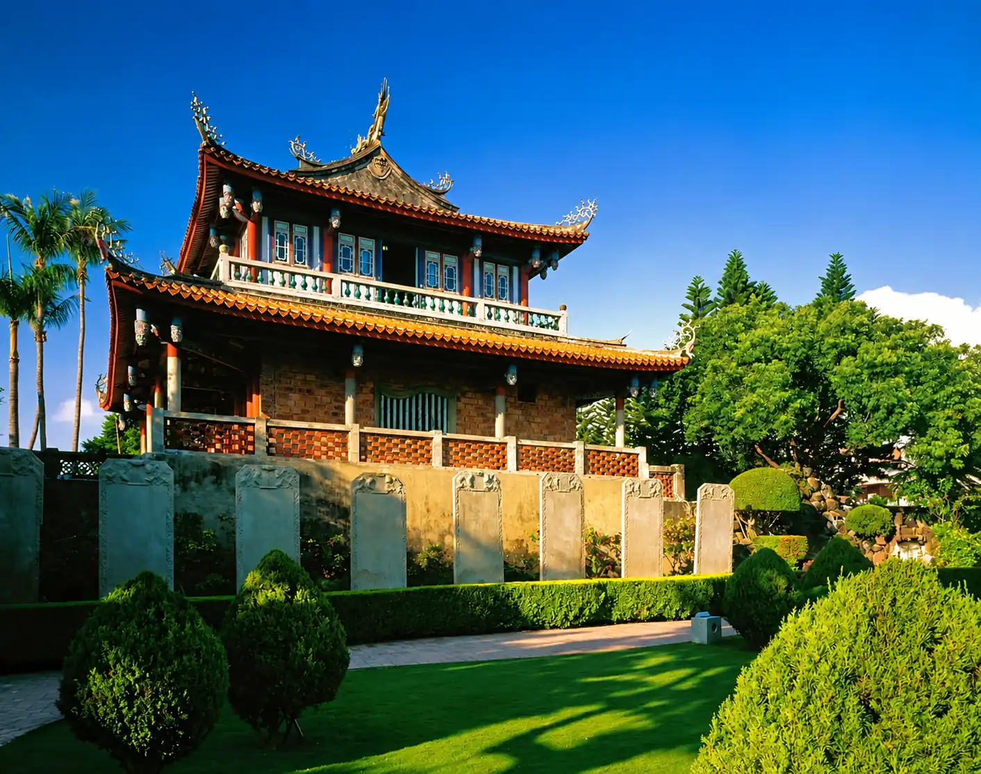 Historic streets and accommodation area in Tainan Taiwan