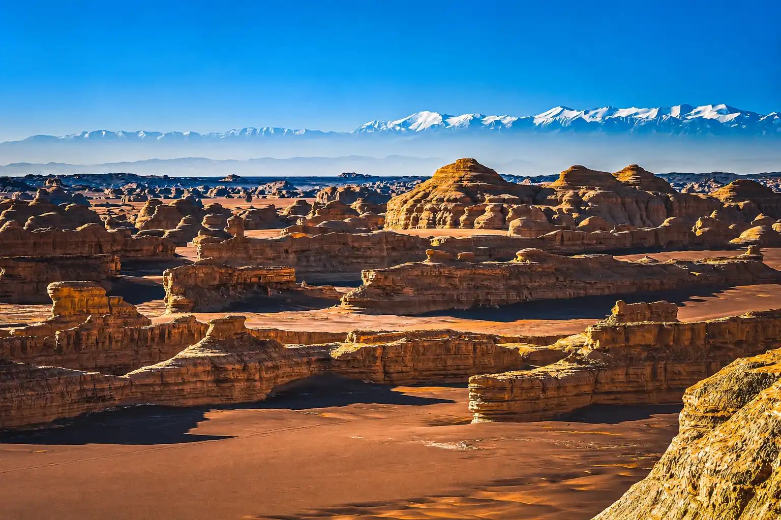 Yadan desert rock formations near Dunhuang